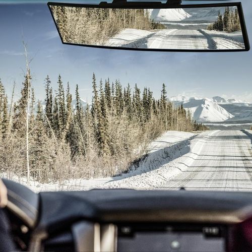 Easy Clip Installation Universal 300mm Anti Glare Blue Wide Angle Tint Interior Clip on Panoramic Rearview Mirror