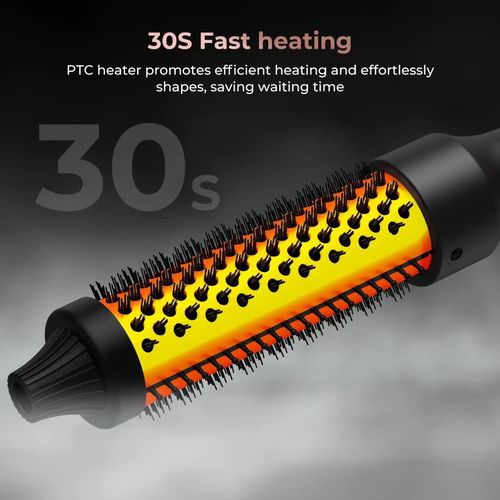 3-in-1 design, integrating hair combing, straightening and curling functions. The 32mm comb body creates natural waves. 30-second heat-saving feature saves time. Anti-heat comb teeth + breathable holes are smart hair care technologies. The non-slip handle is easy to operate. Even those with poor hand dexterity can quickly achieve salon-level hairstyles at home. You can even be a Tony teacher at home yourself.