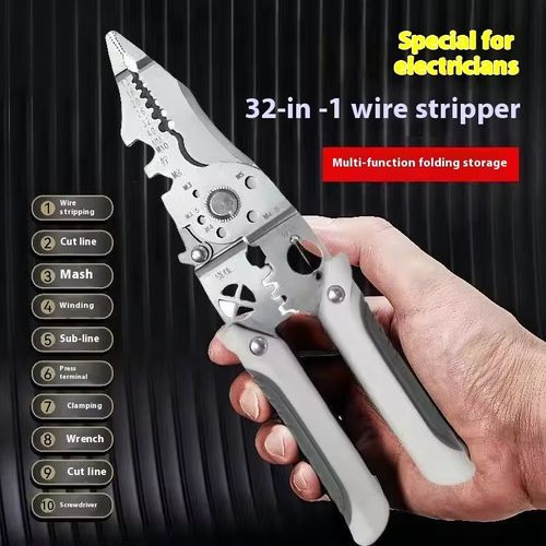 Wire stripping black technology, multi-function wire strippers, 98 functions in 1, can cut even the most complex wires