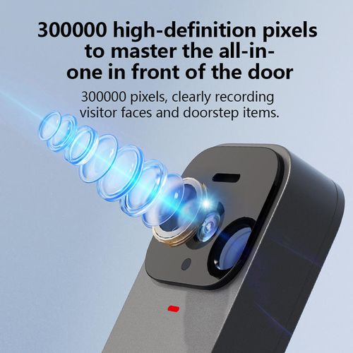 Intelligent visual video doorbell, equipped with an indoor display, wireless two-way audio intercom doorbell, high-definition clear video security monitor, outdoor waterproof household doorbell, night vision human detection doorbell, real-time visitor viewing device, easy-to-install home intelligent security doorbell, practical daily anti-theft monitoring equipment for family villas, apartments or courtyards