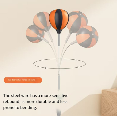 Vertical boxing reaction ball with 360° flexible rebounding feature. It enhances reaction speed and explosive power. The powerful suction cups are stable and do not shake, with adjustable height suitable for all age groups. The silent design does not disturb others. It is suitable for home relaxation, fitness training, parent-child interaction, and is a practical choice for anytime expression of vitality.