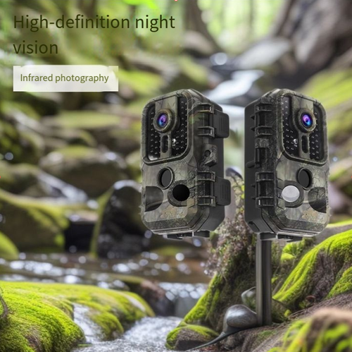 Outdoor animal detection camera, Infrared night vision penetrates the darkness, ultra-clear images capture details, sensor tracking secures dynamic moments in seconds, waterproof camouflage enables natural concealment, making it your secret eye for exploring wild animals and documenting natural wonders.