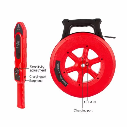 NF-5120 Professional Wall Pipe Blockage Detector – 20M Detection Range, Universal Compatibility for Iron, PVC, Plastic, and Cement Pipes, High Sensitivity Receiver with Adjustable Settings, Rechargeable Lithium-Ion Battery, Waterproof Probe, Ergonomic Portable Design, Audio and Visual Alerts for Accurate Plumbing Inspections, Repairs, and Home Renovation Projects, Ideal for Plumbers, Electricians, Contractors, and DIY Enthusiasts
