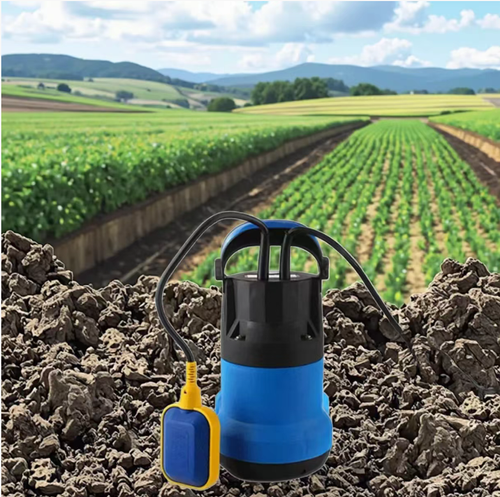This submersible pump is the all-rounder for drainage: it can suck water from any angle, with a suction depth of one-fifth of an inch at low water levels. It is waterproof and durable, suitable for various scenarios such as agricultural irrigation, water drainage, and pond water replacement. It can be easily carried with one hand, and can be connected to a regular water pipe for immediate use. It is convenient and efficient, leaving no residue at the bottom.