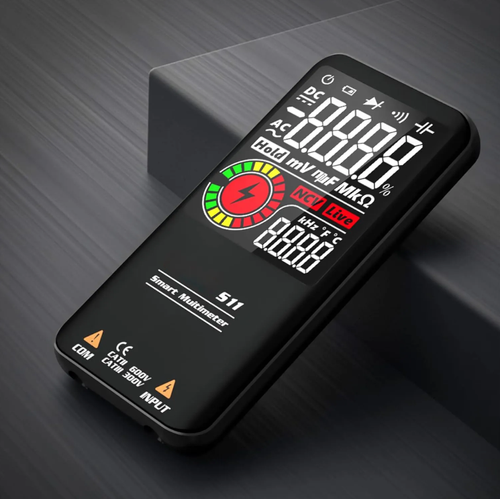 Battery-powered color LCD digital multimeter: An all-in-one measurement tool for electricians, featuring a high-definition color screen for clear data display, intelligent automatic range selection, multiple protections, portability and ease of use. It is an accurate and convenient choice for electrical measurements.