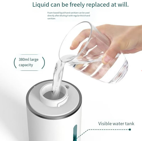 Touchless Automatic Soap Dispenser for Kitchen and Bathroom, Liquid Hand Soap Dispenser, Water-Resistant and Rechargeable
