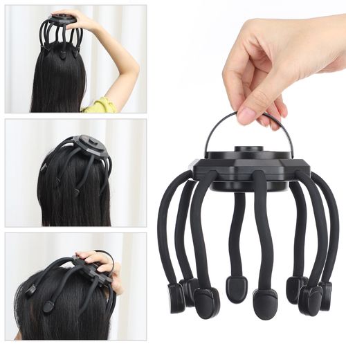 Intelligent Electric Octopus Head Massager, a Multi-Dimensional Claw Designed for Scalp Massage, Shakes to Grip The Head And Provide .