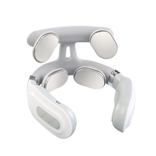 4D Cervical Massage Device, 304 stainless steel contacts for precise massage, multiple modes adjustable, Micro-USB charging with long battery life. It fits the neck circumference and is comfortable to wear. Whether at work, at home or on a business trip, it can provide a SPA for the cervical spine, relieving stiffness and soreness, and restoring neck comfort!