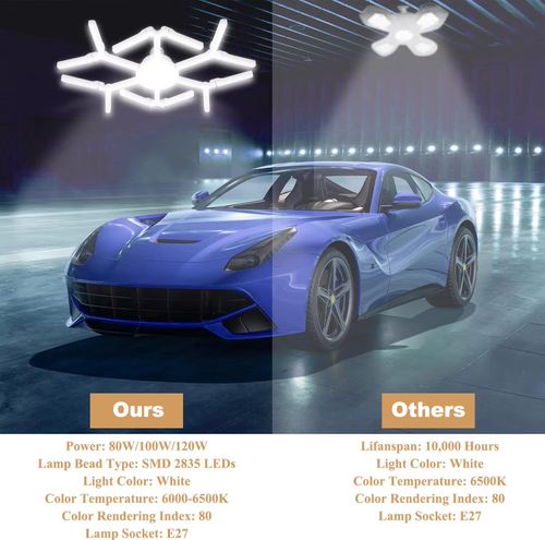 Modern E27 LED  Snowflake Garage Lights Screw-Free Folding Leaf Living Room Indoor Lighting Stylish Model