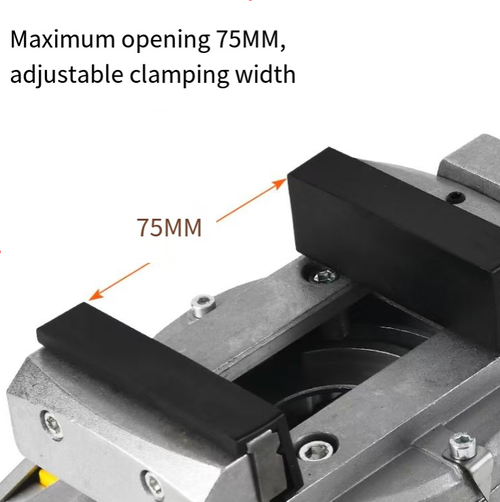 This heavy-duty cast aluminum multi-functional pliers feature a high-strength steel core and cast aluminum material, which is stable and durable. It supports 360-degree + all-directional adjustment, with the maximum opening of the jaws reaching 75MM. It can be clamped in one second and the jaws are thickened, equipped with precise scales. The operation is flexible and precise, suitable for various delicate operations. It is durable and convenient to use.