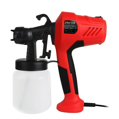 The electric spray gun is extremely practical! With a power of 400W and a capacity of 800ML, it sprays the paint quickly and evenly. It can handle tasks such as furniture refurbishment, wall beautification, and even changing the color of small wooden houses or mailboxes. It can easily handle these scenarios, making the painting process efficient and hassle-free!