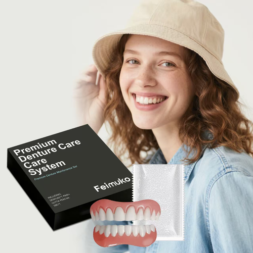 Order today and you will receive 2 sets of dental cosmetic safety-certified non-toxic, firm and naturally fitting false teeth kits. The teeth have a clear and natural color, and the gums and skin color are perfectly matched. They fully comply with the principles of oral ergonomics. The wearing is stable and comfortable. Combined with professional care accessories, it is easy to clean and can be easily replaced for a new smile.