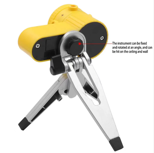 5-in-1 Laser Leveling Instrument, featuring 5 laser modes including cross, vertical, and water level. It can precisely level surfaces for tiling, framing, and hanging decorations. The detachable modular design with a clamp on the stand allows for easy portability and stable fixation. The bubble level and LED light are included. Even in low light conditions, it can be used. Lightweight and durable, essential for decoration or DIY projects!