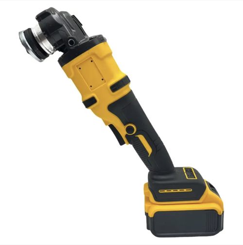 Lithium battery angle grinder, equipped with ten batteries, two batteries and one charger set. Wireless design, capable of grinding, cutting and polishing. Comes with protective guard, auxiliary handle and a complete set of accessories, along with a tool storage box. Take necessary protective measures before operation, operate smoothly, clean up the dust after use, dry and store properly. Suitable for home decoration, maintenance and processing.