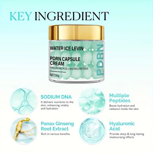 If you place an order today, we will send you a total of 3 boxes of seaweed green capsules and hyaluronic acid anti-aging brightening deep care facial cream. It is made from hyaluronic acid, various peptides and sodium deoxyribonucleic acid. It can deeply moisturize and activate the lower layer of the skin, enhancing luster and radiance. It makes the skin plump and firm, locks in moisture to achieve long-lasting hydration, and gives the skin a transparent and lustrous appearance.