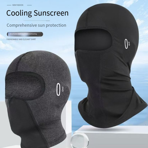 Order today and you will receive 2 motorcycle ice-silk face masks. Made of ice-silk material, they can absorb moisture and lower temperature, featuring UPF 50+ powerful UV protection, protecting the entire face and neck from getting tanned. The breathable mesh design does not cause excessive sweating. When worn with the helmet, they will not press on the head. Perfect for daily commuting and long-distance cycling!