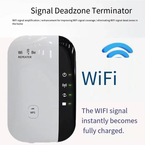 Place your order today and you will receive 2 WiFi signal booster amplifiers. This amplifier adopts 2.4G + 300Mbps technology. It can be installed simply by plugging it into the socket, without taking up space, and is compatible with all routers. It transforms the signal blind areas in the bedroom, kitchen and bathroom into areas with full signal strength, allowing you to watch TV and make calls without any delay, and also eliminates the need to worry about signal issues.