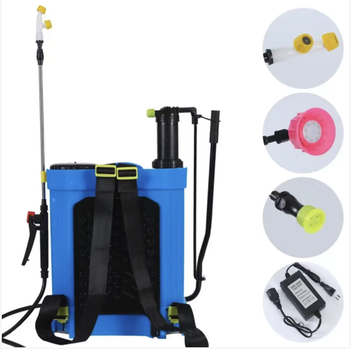 Backpack electric sprayer, with a 16L large capacity for electric high-pressure spraying, the spray mist is uniform and saves the pesticide. Multiple adjustment options + replaceable nozzle, suitable for spraying pesticides and disinfection scenarios. Ergonomic backpack design for comfort, long-lasting battery life. It is an efficient tool for farmers and gardening enthusiasts. A practical tool for gardening lovers.
