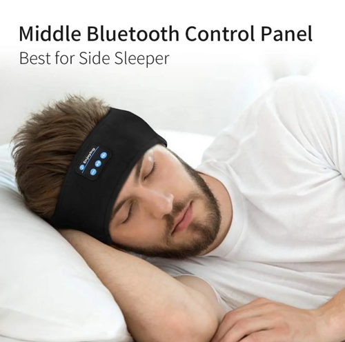 Bluetooth music headband sleep mask integrates a soft-touch headband, a Bluetooth earphone, and a light-blocking eye mask. It can be used for both sleep assistance and music listening during exercise. It has a long battery life and simple operation. Suitable for travel, midday naps, and before bedtime, it allows you to enjoy comfort in the music and darkness. It is a thoughtful companion for falling asleep and exercising.