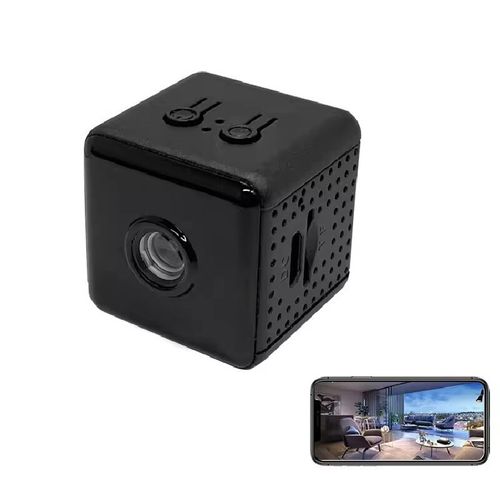 Mini Spy Camera Wireless WiFi, 1080P Full HD Hidden Nanny Cam with 30mm Ultra-Compact Cube Design, 10M Night Vision, Motion Detection Alarm, Supports 128GB TF Card Max Storage, Loop Recording, Mobile App Remote View & Playback, Built-in Rechargeable Battery, Easy to Install with Magnetic Base & Suction Cup for Home Security, Office Surveillance, Pet & Baby Monitoring, Unplugged Use Available