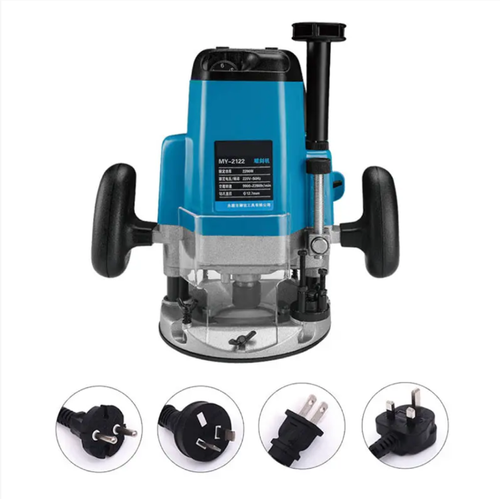 This professional electric wood router combines edge trimming, slotting and engraving functions. The two-hand handles provide precise control, and it is compatible with various router bits to achieve diverse techniques. It has strong power and stable operation. Whether you are an experienced woodworker or a beginner, you can easily create exquisite woodworking pieces, allowing your woodworking creations to reach exquisite levels without end!