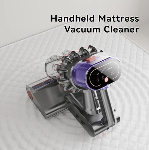 With the handheld dust removal device in hand, the high-frequency tapping combined with strong suction power can deeply remove dust mites and their skin debris. The ultraviolet physical antibacterial feature is equipped with a safety anti-fault illumination design. The device is lightweight, and the wheels do not damage the fabric. It is suitable for various scenarios such as beds, sofas, and cushions, and is a must-have for home cleaning.