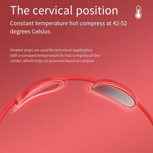 Intelligent constant-temperature cervical massage device. Low-frequency electrical pulses simulate real human massage. 42-52℃ constant-temperature hot compress promotes circulation. The large LCD screen is easy to operate and offers multiple modes. The ergonomic design fits the cervical spine. Portable and easy to carry, it is a healer for tired neck and shoulders at any time.