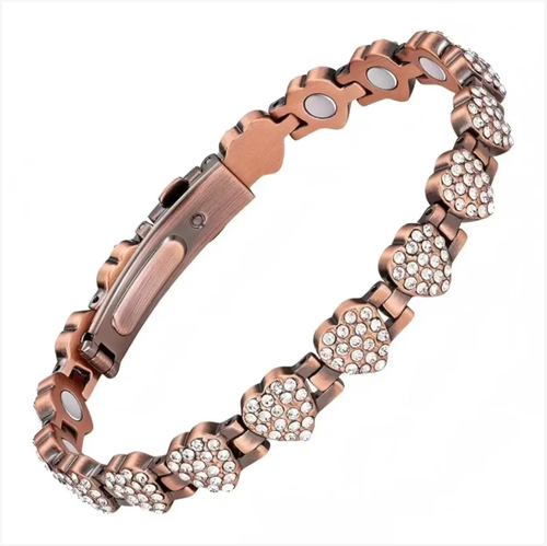 Ancient red copper magnet bracelet, a perfect combination of retro charm and modern magnetic therapy! The 3500 gauss magnet promotes blood circulation and effectively improves sleep quality. The 20-centimeter chain length is lightweight and fits the wrist well. The package included with the product is a gift box. It is suitable for self-use to show your taste, or as a gift to convey deep affection, protecting every person who pursues health and fashion!
