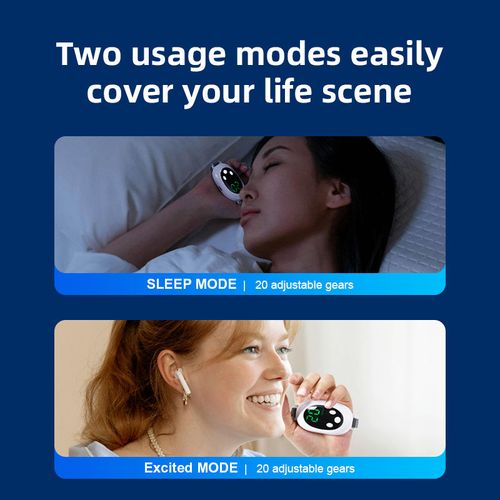 EMS Pulse Sleep Device, a purely physical method, uses pulse stimulation to send signals through the nerve in the palm to the brain, helping you easily overcome sleep problems and enjoy high-quality sleep, rekindling the happiness of having a good night's sleep every night.