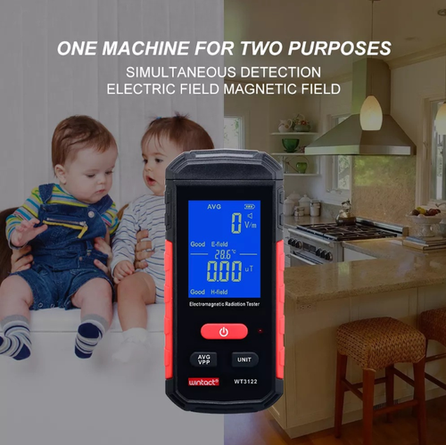 Radiation detector precisely measures electromagnetic and ionizing radiation. It provides a reading within 3 seconds along with an audible and visual alarm. The LCD offers high-definition display. Compact and portable, it can be charged via USB and is suitable for home, office, and decoration use. It offers visible health protection for the entire family!