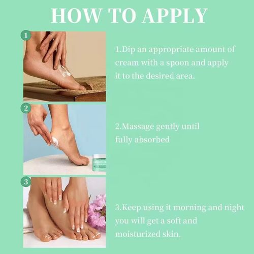 Heel cracks, skin peeling on hands? This hand and foot care urea cream containing 40% urea and 1% salicylic acid will soften your heels after a night's application. It can soften the rough skin on your hands and elbows and can be used all over your body. Order today and get 2 bottles for just $1.00. Verified by thousands of users: Cracked heels heal in 3 days, hands become soft and nails don't get brittle!