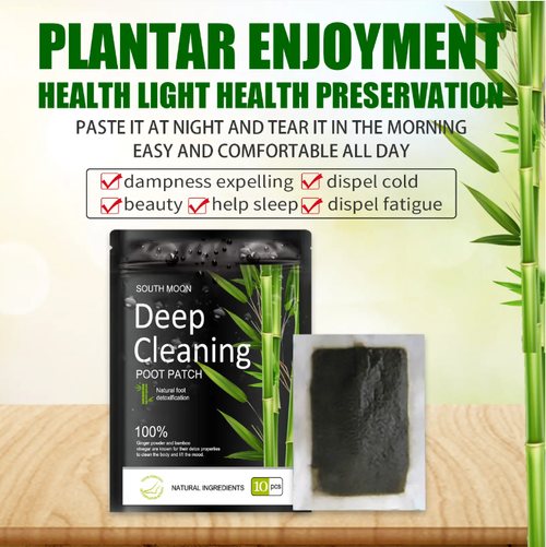 Foot pad with natural bamboo extract coating. Apply it to the sole of your feet before bedtime to help eliminate dampness and toxins, improve sleep and relieve fatigue. Order today and you'll receive 50 pieces. Give your body a detoxifying SPA and wake up feeling refreshed and energetic.