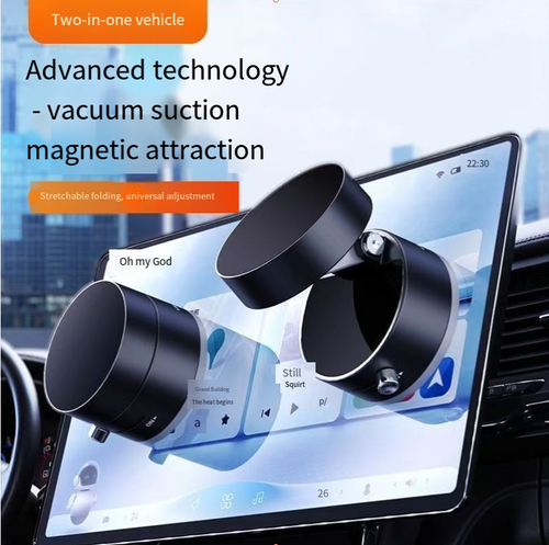 Double Sided Extendable Magnetic Suction Phone Holder for Shower Car Mirror Strong Vacuum Magnetic Phone Mount for All Phones