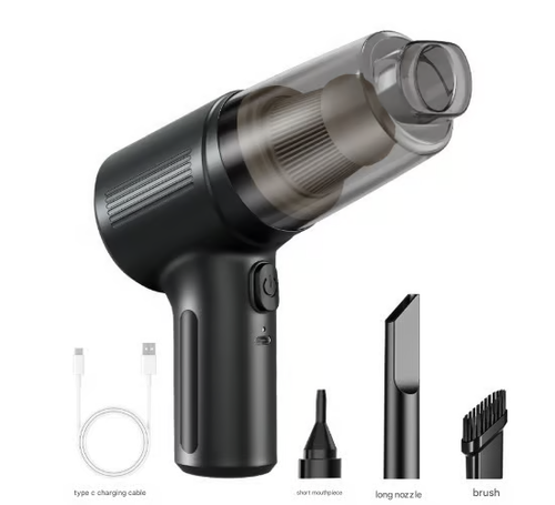 Wireless handheld vacuum cleaner for home and car use