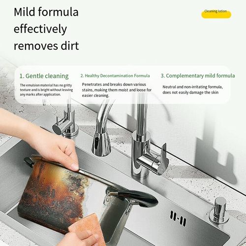 Place your order today and you will receive 5 bottles of the multi-functional all-home cleaning mild formula cleaner. This is a mild and non-irritating neutral formula that can effectively break down stubborn oil stains in the kitchen, scale in the bathroom, and stubborn stains in various parts of the house. Say goodbye to the corrosive and pungent smell of traditional cleaners. One bottle can handle multiple cleaning scenarios.