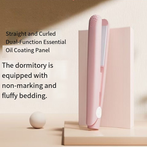 Party in the dormitory! 3-pack negative ion straightening and curling hair styling mini clips, perfect for both curling and straightening hair + negative ion effect, no frizz. Suitable for tousling bangs, curling ends, creating a high crown hairstyle, all in one. It heats up quickly, and you can easily get smooth, curled, fine and soft, perfect for sofas too. Just perfect for staying in the dormitory, packing a bag, or giving to a friend.