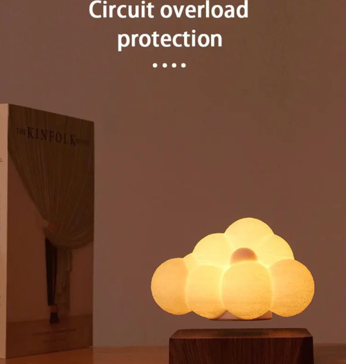 Magnetic levitation makes the clouds float on the wooden base, with a matte texture enveloping soft light. Touch control to switch between RGB colors, warm yellow for healing, and gradient for romance. The soft light is not dazzling, and it can be used as both a night light and a decorative piece. It fits well in bedrooms and desks. With a single charge, it has a long battery life. Bring the gentle touch of the clouds into your life. Hurry and place an order to bring it home!