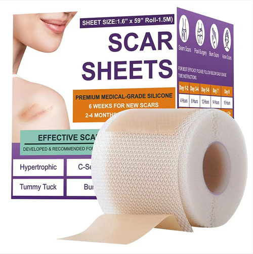 Order today and you will receive 3 packs of soothing skin scar silicone patches. These patches feature a three-layer design that can lock in moisture and provide a moisturizing effect. They can gently reduce both new and old scars, relieve itching and excessive growth symptoms. The patches can be washed and reused, are waterproof and unnoticeable. They are suitable for various types of scars, such as cesarean scar and post-operative scar conditions. It is a practical choice for skin repair.