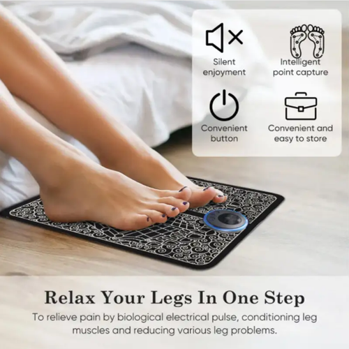 Portable Charging Micro Current EMS Foot Therapy Machine Foot Massager