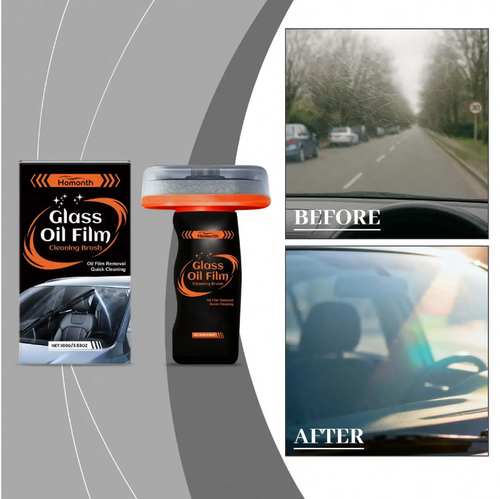 This oil film cleaning brush can directly remove the oil film. It contains cerium oxide and will not damage the glass. After cleaning, the waterproof performance can last for a long time. It is suitable for all vehicles and household glass. It is portable and easy to use. Just two to three minutes is enough to make the glass as clear as a high-definition screen, making driving safer. If you place an order today, you will receive 3 bottles of car glass oil film cleaner.