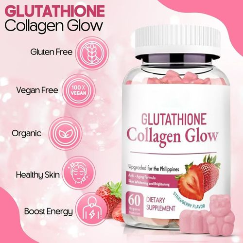Order today and you will receive 3 bottles of Glutathione Collagen White-ness Soft Candy Nutritional Supplement. It has dual functions of delaying aging and whitening the skin. They can lighten the skin tone, firm the skin and prevent aging. Its strawberry flavor has a texture similar to jelly, with a sweet and sour taste, and is completely natural and free of additives. It is an ideal choice for daily oral beauty care.