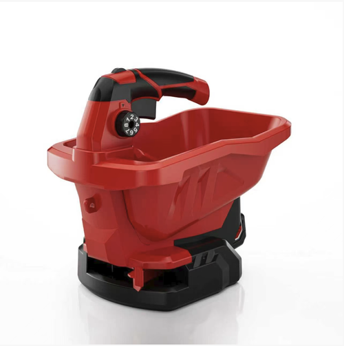 Wireless handheld spreader, compatible with universal lithium batteries, with adjustable output of nine levels. Large capacity hopper combined with centrifugal uniform spreading structure. It can be used for sowing, fertilizing, and spreading snow salt. The anti-slip grip provides a comfortable hold. The body is shock-resistant and easy to clean. It is highly efficient and labor-saving for outdoor management in gardens and vegetable plots.
