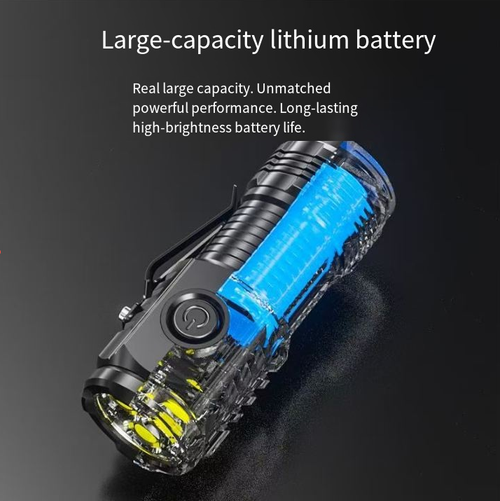 From the professional demands of outdoor exploration to the covert needs of daily security, this compact powerful flashlight can meet all of them. It is not just a lighting tool, but also your eyes in the darkness, your personal guardian, and your companion on the adventure. Don't let the darkness hold back your steps. Take this light bomb and conquer every night!