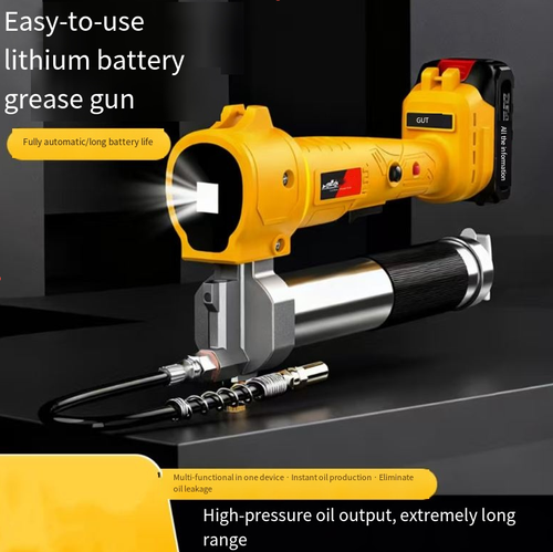 This lithium battery fully automatic butter gun features a copper core motor with a 10,000 PSI high-pressure oil outlet, saving 75% of maintenance time. It is compatible with two types of oil injection combinations + adjustable hoses, suitable for both bucket and caterpillar butter. It is leak-proof, has long battery life, and is easy and efficient to operate with one hand. It truly is an excellent assistant that can help save half the effort in automotive repair and machinery maintenance.