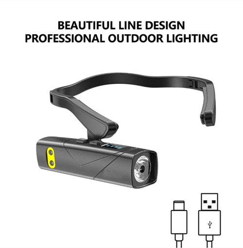 55g Side-mounted Headlamp,Lightweight like an earphone, not heavy on the head. Side-mounted, handheld, can clip onto the brim of a hat for multi-scenario compatibility. With gesture control switch for hands-free operation. High-brightness LED + battery level display. Free your hands without hindering your actions. Must-have lightweight equipment for outdoor enthusiasts and night workers. Once you use it, you'll be hooked!