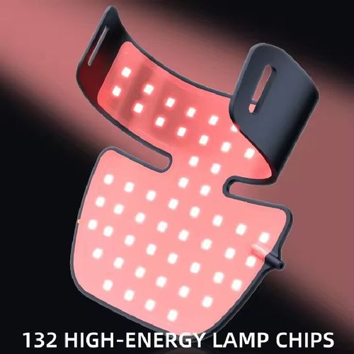 LED Neck and Shoulder Phototherapy Beauty Device: Four modes with multiple light sources (red, blue, infrared, combined purple light) precisely address neck wrinkles, slackness, dullness, and acne-prone areas. 660nm red light promotes collagen production. 850nm infrared penetrates deeply to rejuvenate the skin. 460nm blue light reduces inflammation. Ideal for at-home portable care, allowing you to easily achieve a smooth and fine neck like a swan's neck.
