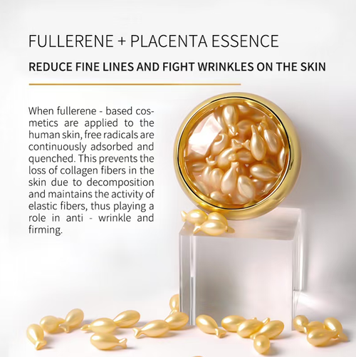 Order today and you will receive 5 boxes of Fullerene Sheep Milk Hydrating Anti-Wrinkle Facial Capsule Essence. It is packaged in an independent vacuum seal, making it ideal for emergency use at night. Fullerene and placenta extract have anti-aging properties. Version 2.0 upgrade: The skin texture becomes smooth, the barrier is repaired and vitality energy is replenished, thus making the skin glow, firm and elastic.