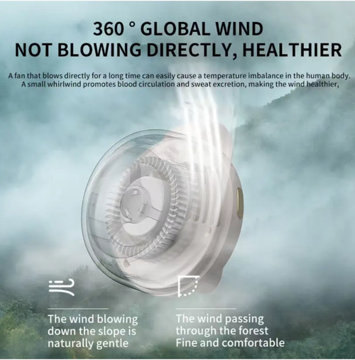 Order today and you will receive 2 magnetic mini fans. They can provide a 360° gentle breeze, offering a healthier and more comfortable experience. There are three speed adjustment modes, and it is equipped with a 900 mAh battery that can last for 5 hours. Charging only takes 66 minutes. The magnetic design frees your hands. It is lightweight and portable, making it a must-have for cooling down during summer activities or commutes. Let this summer no longer be unbearable.