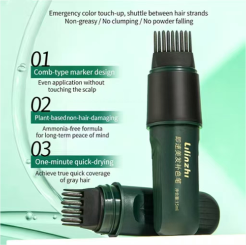 If you place an order today, you will receive 3 sets of instant plant-based hair dye color correction and white hair covering pens. These are combined with a comb, and the plant-based formula does not damage the hair. They dry in just 1 minute, are not sticky or clumpy. They are portable and easy to carry. You can use them to correct your hair color anytime during business trips or dates. The color blends naturally without leaving any traces. Hurry and place your order now!