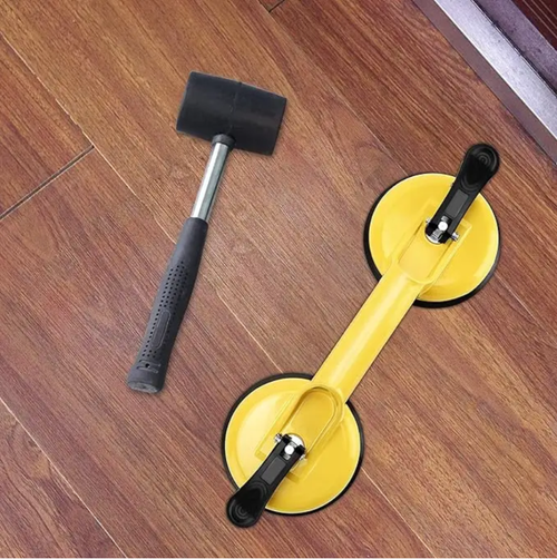 This vacuum tile suction cup is a Hercules in the decoration industry. It uses high-negative vacuum technology to suck and lock the tile instantly. The grip is so strong that it can easily lift hundreds of pounds. It will not loosen after a long time and will not fall off even if you throw it away! The high-quality sealing rubber pad fits tightly to the surface of the tile without leaving any scratches and can enhance the suction force. It can firmly bite any tile.